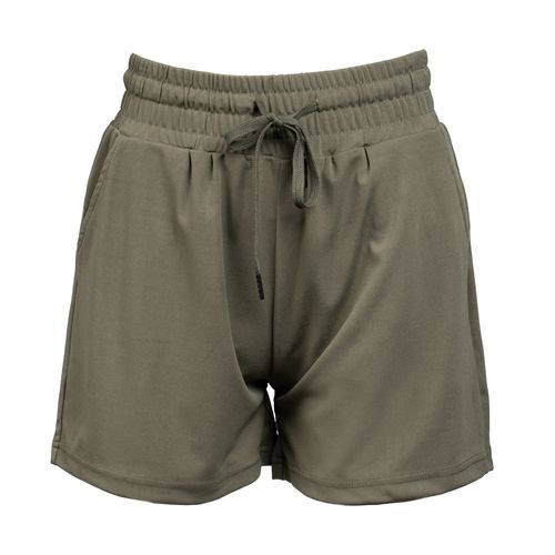 Short Feminino Facinelli Cintura Média Moletinho Verde Musgo