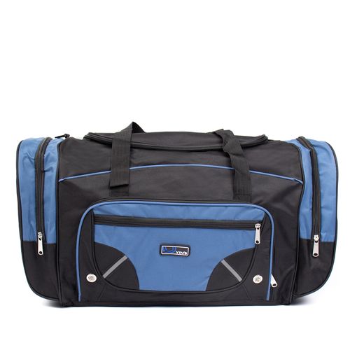 Sacola de Viagem Yins Grande Poliéster Preto/Marinho
