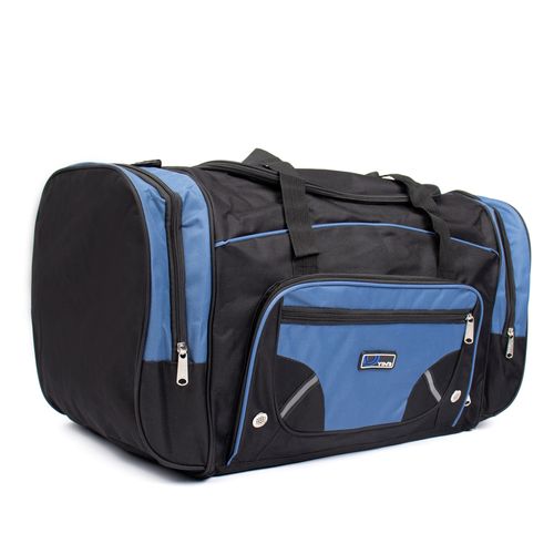 Sacola de Viagem Yins Grande Poliéster Preto/Marinho