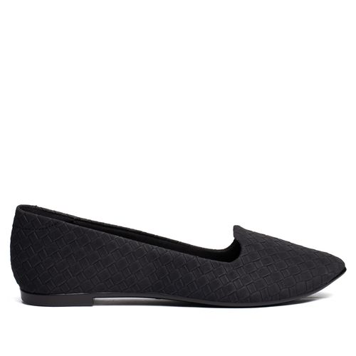 Sapatilha Feminina Moleca Napa Tressê Preto