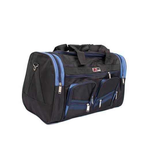 Sacola de Viagem Yins Média Poliéster Preto/Marinho