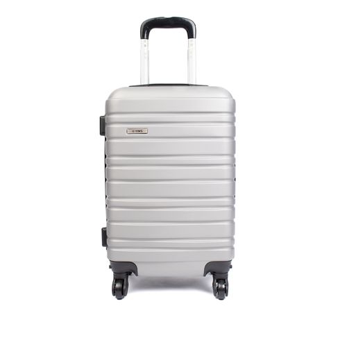 Mala Viagem Yins Média ABS 4 Rodas Cadeado Prata