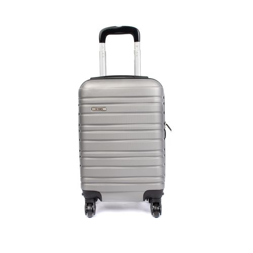 Mala Viagem Yins Pequena ABS 4 Rodas Cadeado Prata