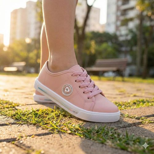 Tênis Infantil Molekinha Napa Sardenha Rosa