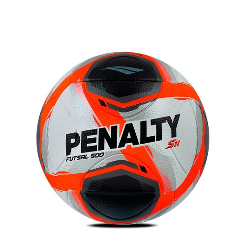 Bola Futsal Penalty Câmara 6D S11 R2 PU Branco/Laranja