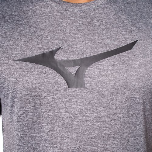 Camiseta Masculina Mizuno Spark Corrida Cinza Mescla/Preto