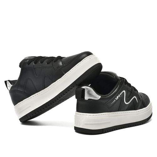 Tênis Feminino Via Marte Casual Napa Preto