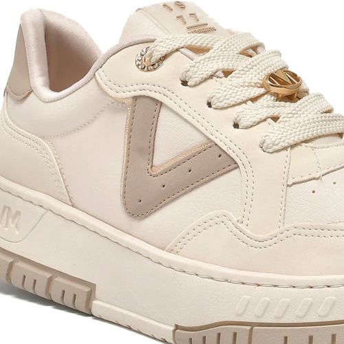 Tênis Feminino Via Marte Casual Napa Off White Bege