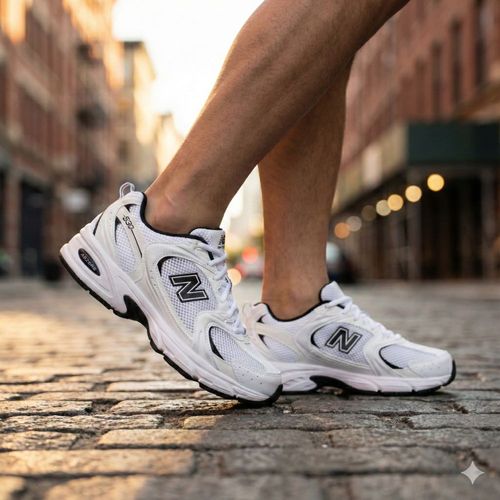 Tênis Masculino New Balance 530 ABZORB Branco/Preto