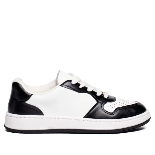 Tênis Feminino Vizzano Pelica Recortes Branco/Preto
