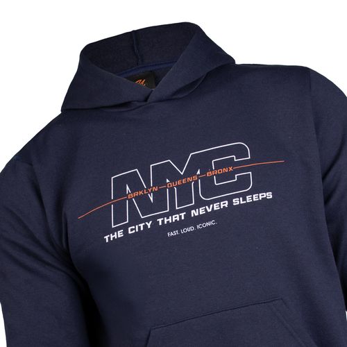 Moletom Masculino Desayner Capuz Estampa Nova York Marinho