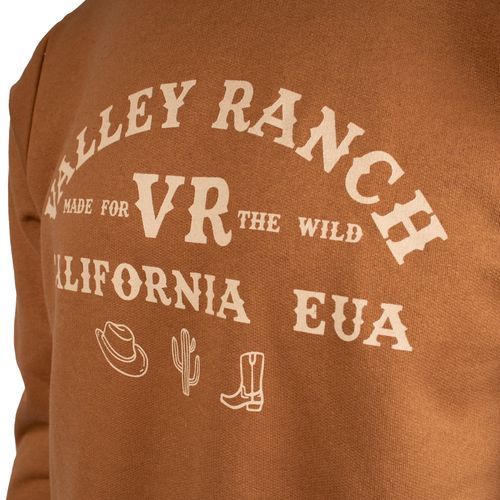 Moletom Masculino Desayner Estampa Country Marrom