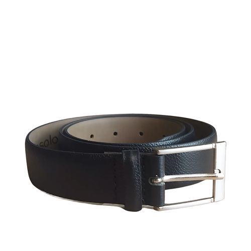 Cinto Masculino Fasolo em Couro Social Preto