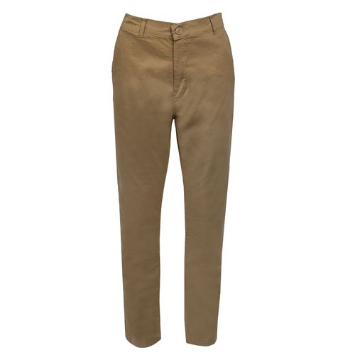 Calça Masculina Gangster Plus Size Sarja Reta Caqui