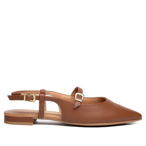 Sapatilha Feminina Vizzano Slingback Pelica Marrom
