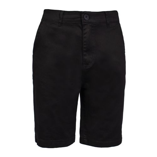 Bermuda Masculina Dixie Sarja Slim Algodão Preto
