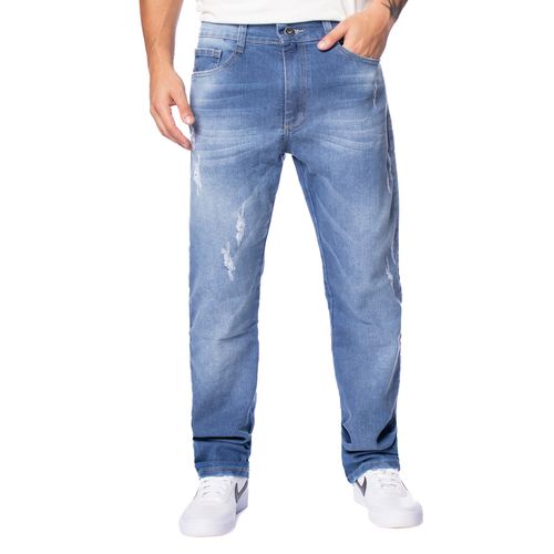 Calça Jeans Masculina Gangster Slim Azul