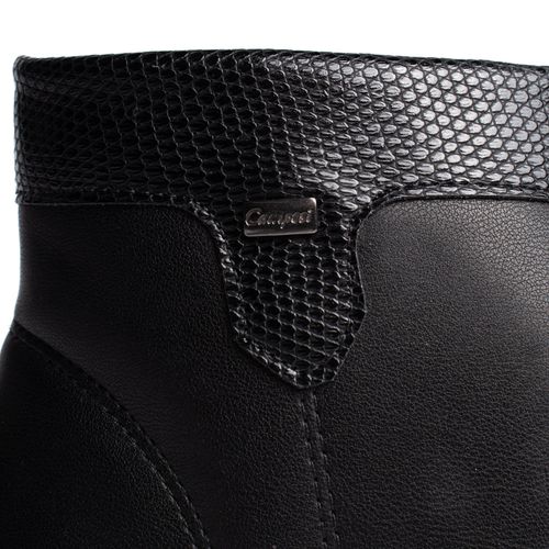 Bota Feminina Campesí Cano Curto Napa Preto