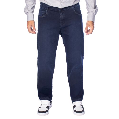 Calça Jeans Masculina Pitt Slim Fit Costura Azul Escuro