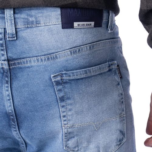 Calça Masculina Max Denim Slim Jeans Azul Claro
