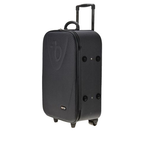 Mala Tonin Retrô Tecido Bordo Grande Preto