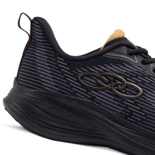 Tênis Masculino Olympikus Marte Preto/dourado