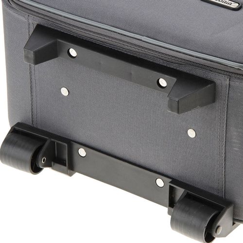 Mala Tonin Retrô Tecido Bordo Pequena Cinza