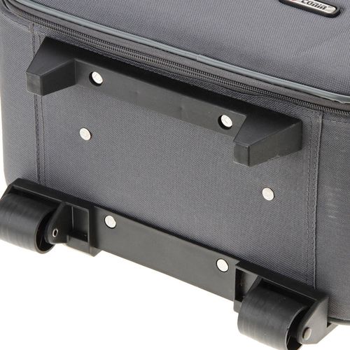 Mala Tonin Retrô Tecido Bordo Grande Cinza