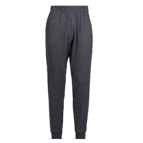 Calça Masculina Desayner Moletom Barra Ribana Preto Mescla