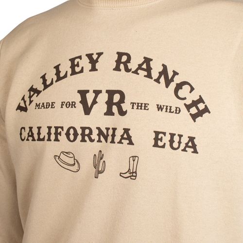 Moletom Masculino Desayner Estampa Country Bege