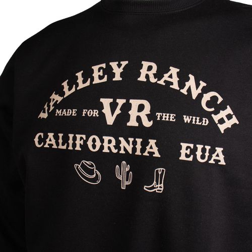 Moletom Masculino Desayner Estampa Country Preto