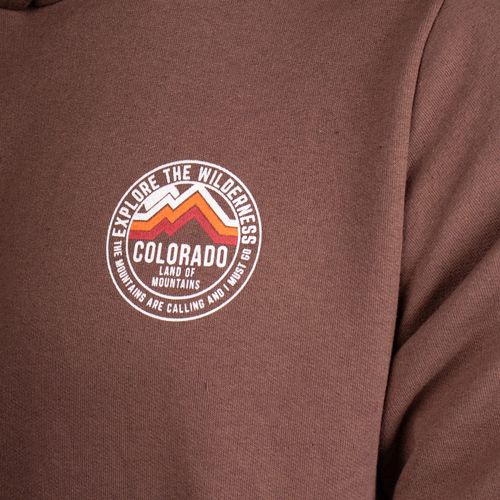 Moletom Masculino Desayner Capuz Estampa Colorado Marrom