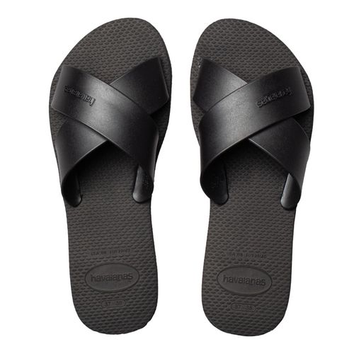 Rasteirinha Feminina Havaianas Acqua Metallic Cruzadas Preto