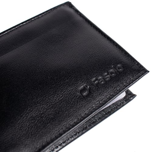 Carteira Masculina Fasolo H045035751 Couro Slim Preto