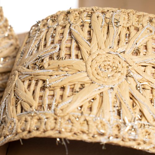 Chinelo Rasteira Feminina Via Marte Ráfia Bege