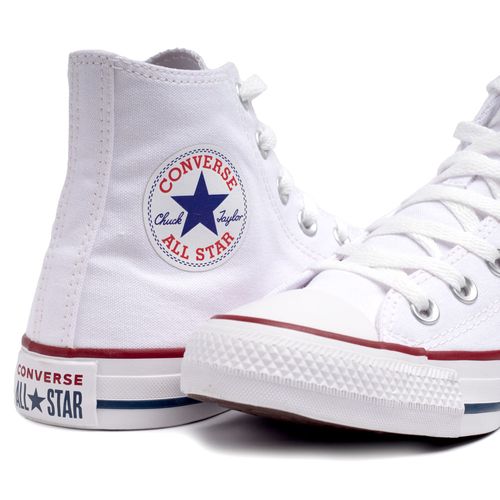 Tênis Unissex Converse Chuck Taylor AllStar Cano Alto Branco