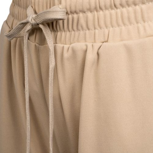 Short Feminino Facinelli Cintura Média Moletinho Areia