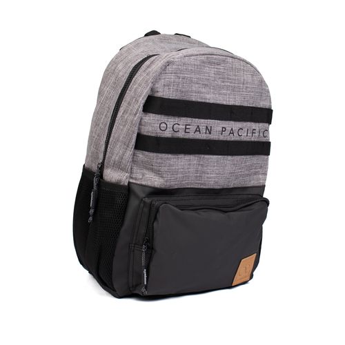 Mochila Unissex Ocean Pacific Surfwear Preto/Cinza Mescla