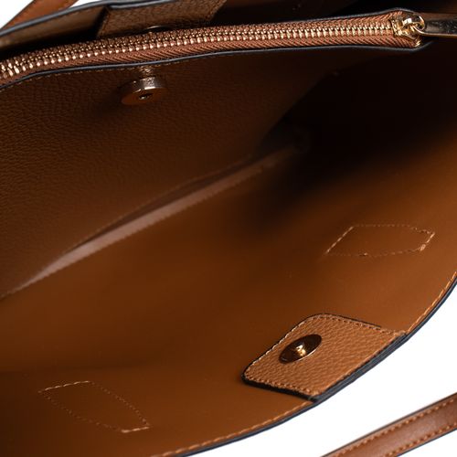 Bolsa Feminina WJ Média Tote Croco Marrom