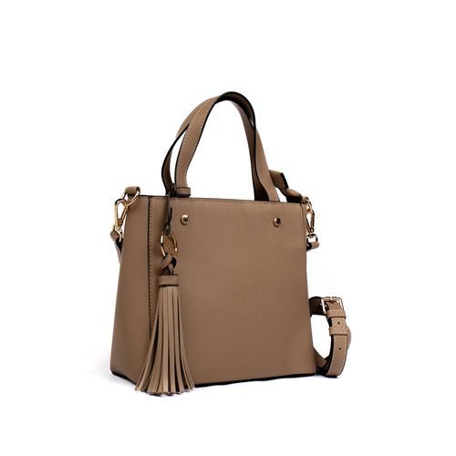 Bolsa Feminina WJ Tiracolo Pequena Estruturada Bege