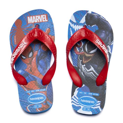 Chinelo Infantil Havaianas Top Marvel Homem Aranha Azul