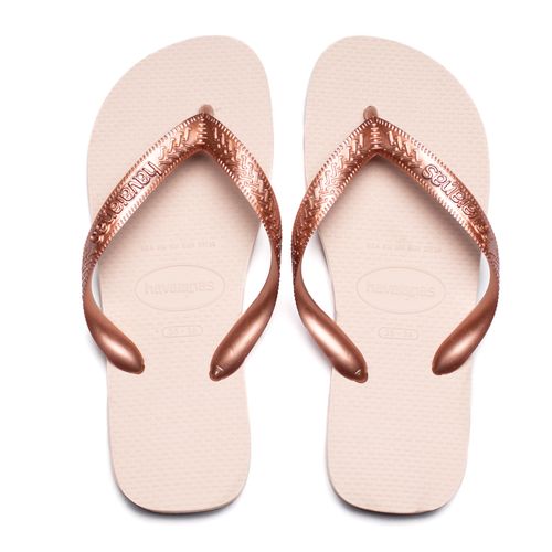 Chinelo Feminino Havaianas Top Tiras Peroladas Rosa