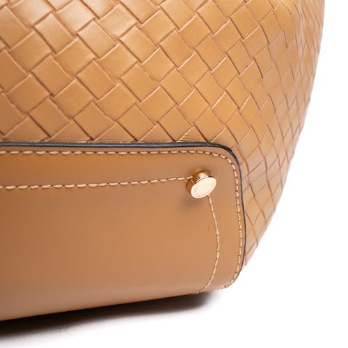 Bolsa Feminina WJ Satchel Tote Grande Tressê Caramelo