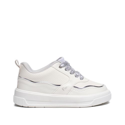 Tênis Infantil Pampili Napa Casual Branco/Prata