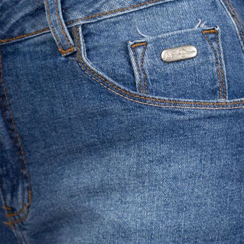 Short Jeans Feminino Max Denim Lavagem Tradicional Azul