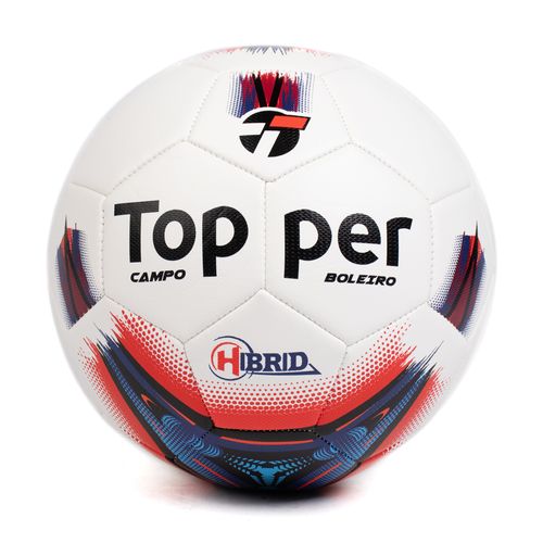 Bola Campo Topper Boleiro Oficial Híbrid Branco/Vermelho