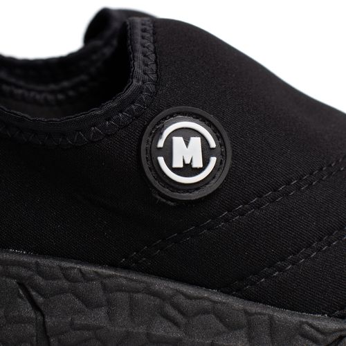 Tênis Infantil Molekinho Calce Fácil Tecido Preto/Branco