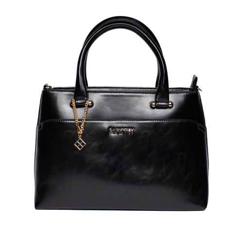 Bolsa Feminina Rafitthy Tote Média Verniz Preto