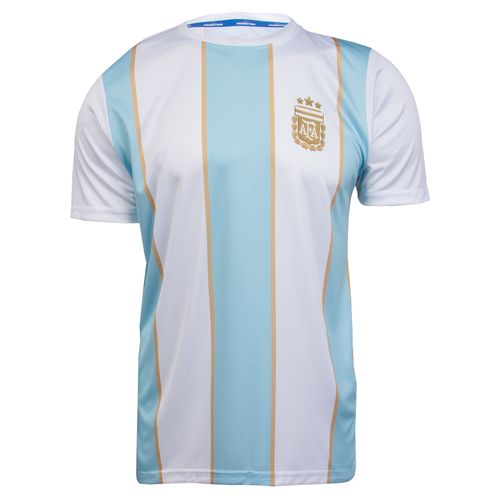 Camiseta Masculina Balboa Argentina Messi 10 Branco/Azul