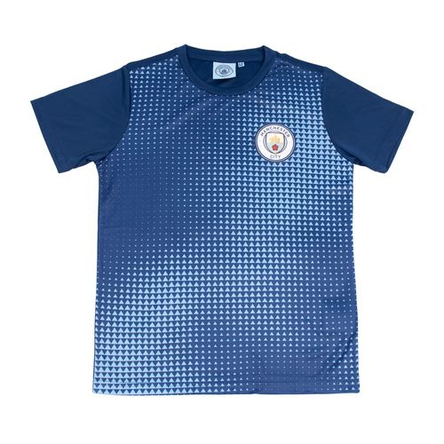 Camiseta Infantil Balboa Manchester City Marinho/Azul Claro